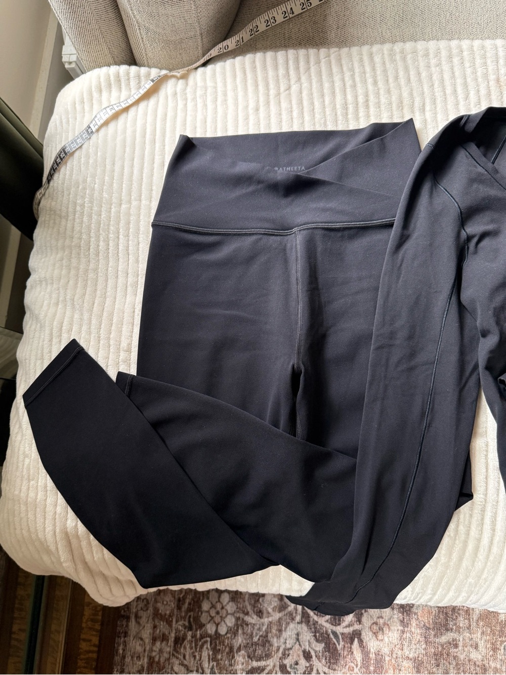 Athleta Transcend Set - Long Sleeve Crop Top & High Waist Leggings - Picture 2 of 6